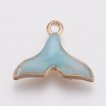 Zinc Alloy Enamel Pendants PALLOY-I124-06G-A-1
