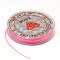 Flat Elastic Crystal String, String Cord Crystal Threads, Pearl Pink, 0.8mm, about 10.93 yards(10m)/roll