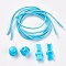 DIY Elastic Lock Shoelace, Light Sky Blue, 3mm, 1m/strand