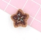 Wool Felt Ornaments, Chocolate Pentagram Cookies, Children's Hair Accessories, Coconut Brown, 40x40mm