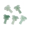 Natural Green Aventurine Coconut Tree Pendants, Palm Tree Charms, 27~28x19~22x5~6mm, Hole: 1.2~1.5mm