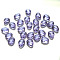 Imitation Austrian Crystal Beads, Grade AAA, Faceted, teardrop, Lilac, 12x9x3.5mm, Hole: 0.9~1mm