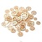 Alloy Cabochons, UV Epoxy Resin Supplies Filling Accessories, for Jewelry Making, Gearwheel & Pointer, Mix Shape, Cadmium Free & Lead Free, Light Gold, 12~28x6.5~24x1.5~3.5mm, about 110~125pcs/bag