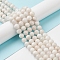 Natural Grey Moonstone Beads Strands, Round, 10mm, Hole: 0.8mm, about 39pcs/strand, 15.35 inch(39cm)