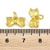 Brass Glass Pendants KK-K340-48G-4