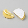Electroplate UV Plating Opaque Fruit Resin Cabochons RESI-CJC0021-18G-2