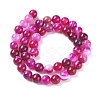 Natural Striped Agate/Banded Agate Beads Strands X-G-G582-6mm-56-2