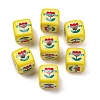 Printed Opaque Acrylic Beads SACR-A009-01E-1