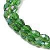 Transparent Electroplate Glass Beads Strands EGLA-N013-T4mm-B14-3