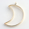 Rack Plating Alloy Open Back Bezel Pendants PALLOY-S047-39E-FF-2