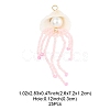 Natural Shell & Glass Pearl Big Pendants PALLOY-FS00031-4