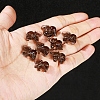 Natural Ice Obsidian Carved Elephant Beads PW-WGDD892-01-3