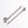 Iron Hair Bobby Pin Findings X-IFIN-F086-01-2