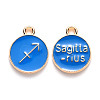 Alloy Enamel Pendants X-ENAM-S124-01A-02F-1