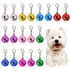 18Pcs 9 Colors Iron Bell Pendant Decoration AJEW-GL0002-54-1
