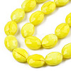 Opaque Solid Color Glass Beads Strands GLAA-N032-02M-2