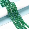 Electroplate Glass Beads Strands EGLA-A034-T8mm-L12-4