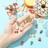 40Pcs 8 Colors Opaque Resin Cabochons RESI-CJ0004-88-4