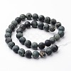 Frosted Round Natural Kambaba Jasper Bead Strands G-J346-30-10mm-2