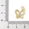 Brass Micro Pave Cubic Zirconia Pendants LS-KK-H528-03G-3