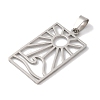 Non-Tarnish 304 Stainless Steel Pendants STAS-U010-14P-2