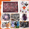 Halloween Spider & Spider Web Polyester Gauze Fabric AJEW-WH0314-677C-5