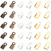 1200Pcs 3 Colors Iron Folding Crimp Ends IFIN-CL0001-11-7