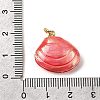 Brass Enamel Pendants KK-I378-12G-B-4