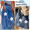 6Bags Polyester Blank Embroidery Sew on Cloth Patches PATC-PH0001-86A-5