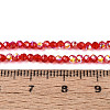 AB Color Plated Transparent Glass Rondelle Beads Strands EGLA-T029-2mm-10G-4