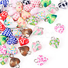 39Pcs 13 Colors Handmade Polymer Clay Charms CLAY-TA0001-91-3