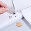 2Pcs Heart Stainless Steel Urn Ashes Pendants STAS-CN0001-72-3