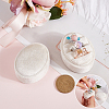 Oval Shape Velvet Rings Storage Gift Boxes CON-WH20001-06A-3