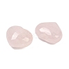 Heart Natural Rose Quartz Palm Stones G-C186-02D-2