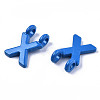 Spray Painted Alloy  2-Loop Link Pendants X-PALLOY-T075-48X-RS-3