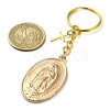 Oval with Virgin Mary Alloy Keychain KEYC-JKC00722-3