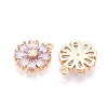 Real 18K Gold Plated Brass Micro Pave Cubic Zirconia Pendants X-KK-S360-043B-NF-2