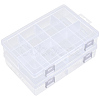 3Pcs 8 Grids PP Plastic Adjustable Dividers Boxes CON-PA0001-13-8