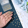 120Pcs Flower Brass Beads KK-BBC0026-04-3