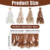 4Pcs 4 Colors High Temperature Fiber Long Flat Curly Hairstyle Doll Wig Hair DOLL-GL0001-04D-2