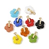 Handmade Lampwork & Brass Pendants PALLOY-JF06068-1