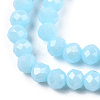 Electroplate Glass Beads Strands EGLA-A034-P8mm-A04-2