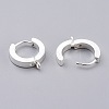 201 Stainless Steel Huggie Hoop Earrings Findings STAS-A167-01A-S-3