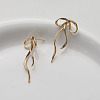 Brass Stud Earring Finding KK-U061-14A-G-2