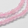 Natural Rose Quartz Beads Strands G-G736-13-4mm-3