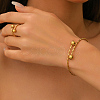 Stainless Steel Round Cuff Bangle & Rings Sets for Women XN0505-1