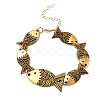 Alloy Link Chain Bracelets for Women BJEW-C133-01AG-2