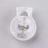 Plastic Iron Spring Cord Locks X-FIND-WH0017-12-1