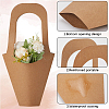 20Pcs Kraft Paper Hand-held Bouquet Bag CARB-GF0001-02-5