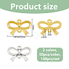 100Pcs 2 Colors Alloy Connector Charms FIND-FH0011-76-2